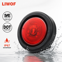Feux de position latéraux à 2 LED pour remorque, certification SAE DOT, 12V, ABS, 100% étanches, clignotants ambrés pour remorque, camion, caravane