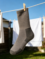 Chaussettes de randonnée Thorlos pour hommes Kx Max Cushion, tricotées épaisses, ODM Pewter (1 paire), taille L