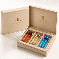 Set Botol Parfum Mini Kosong Berwarna-warni dengan Kotak Hadiah Logo Kustom Grosir