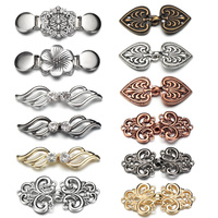 1 pièce Clip rétro en métal pour pull et cardigan, type bec de canard, pour couture et artisanat, attache pour écharpe, boucle de connexion, accessoire