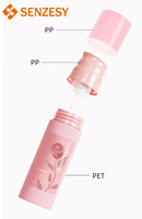 Bouteilles de mousse pour le corps en PET rose SENZESY de qualité supérieure, 100 ml, 120 ml, 150 ml, pour démaquillant, emballage cosmétique