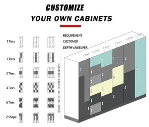 Casier vestiaire personnalisé en stratifié phénolique compact pour casier d'employé - Product Image 2