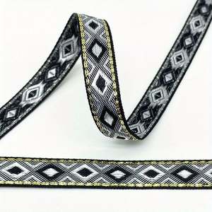 Sangle jacquard personnalisée avec logo, élastique pour sacs, textiles de maison - Matériel polyester personnalisé pour sous-vêtements sexy pour femmes, marque Yusen - Product Image 1