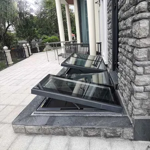 자동 알루미늄 다락방 유리 채광창 외부 상단-Hung 선 루프 지붕 창 유형 제조 업체 영국