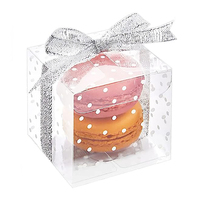 Boîte d'emballage carrée en acétate transparent, PVC, PET, pliable, transparente, pour cadeaux de mariage, boîte cadeau en plastique