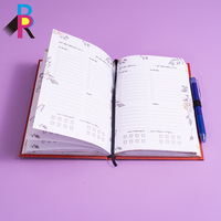 Cuaderno de tapa dura cosida B5 de alta calidad con patrón en relieve, impresión con tinta sostenible a base de soja para venta al por mayor de artículos de papelería.