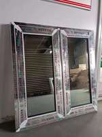 Wärmeisolierendes UPVC-Drehkippfenster mit Einfachverglasung, Grau Reflektierendes Beschichtetes Glas, UV-Beständiges Vinyl für Außenbereich, Bad und Villa