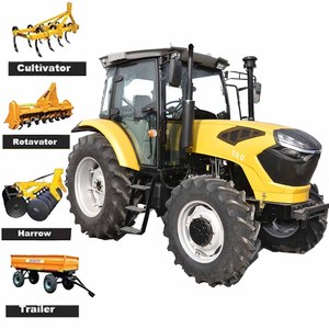Tracteurs chinois 4x4 diesel agricoles 100 CV 4 roues motrices, mini tracteurs agricoles chinois diesel 4x4 - Product Image 4
