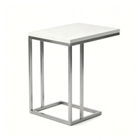 Table basse de réception minimaliste commerciale, table d'appoint carrée et ronde pour bureau, hôtel, salon, salle d'attente
