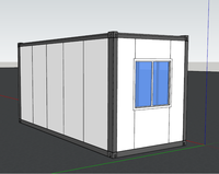 Casa Prefabricada Modular de 20 pies/40 pies, Oficina, Hotel, Casa Prefabricada Pequeña, Móvil, Desmontable, Tipo Contenedor