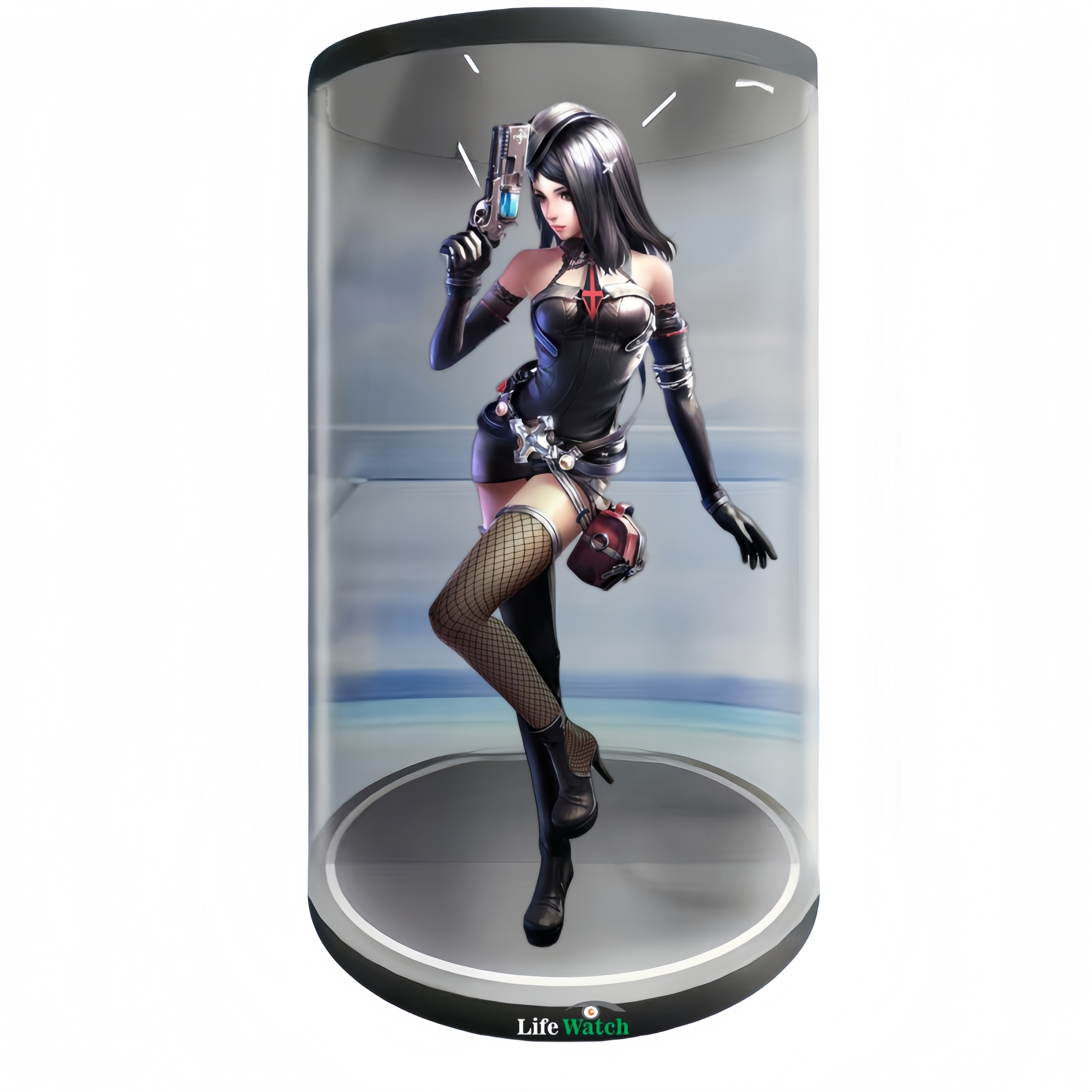Android OS 75inch AI Human Hologram Cabinet Transparent Screen Ai Interactive Holographic Tube 3D Holographic Display