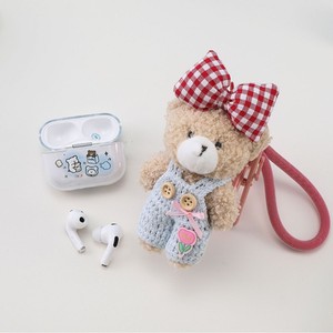 Écouteurs sans fil TWS K91 BT 5.4 avec étui de protection en silicone à pendentif nœud d'ours - Product Image 2
