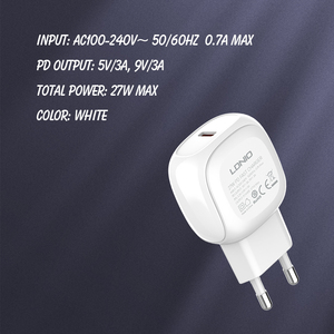 LDNIO venta al por mayor <span class=keywords><strong>Original</strong></span> USB tipo C 20W 27W Pd Eu pared carga rápida teléfonos <span class=keywords><strong>cargador</strong></span> para Apple <span class=keywords><strong>iPhone</strong></span> Samsung 14 <span class=keywords><strong>Pro</strong></span> <span class=keywords><strong>Max</strong></span> - Product Image 6