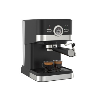 American Standard <span class=keywords><strong>Retro</strong></span> Home Coffee Brewer Semi-Automatic Integrated High-Pressure Milk Extraction French Langua Car Household - Product Image 1