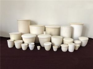 Глиноземный керамический тигель промышленный термостойкий плавильный котел - Product Image 2