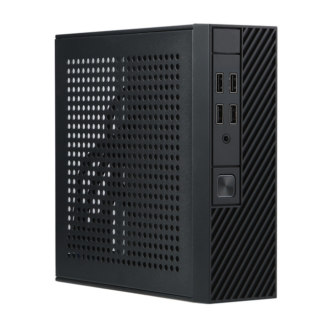 Xingkaitian M10 Mini-ITX Full Tower Desktop Computer Case with 4 USB Ports Supports ITX Motherboard HTPC Education in Stock