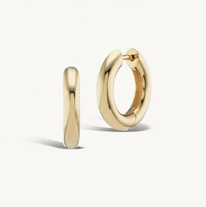 Aros Redondos <span class=keywords><strong>de</strong></span> Latón con Baño <span class=keywords><strong>de</strong></span> Oro <span class=keywords><strong>de</strong></span> 18K, Minimalistas, Simples, Hipoalergénicos, Joyería <span class=keywords><strong>de</strong></span> Moda para Mujer - Product Image 1