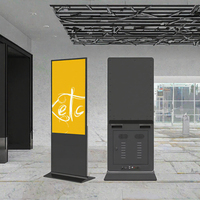 Interaktiver Digitaler Indoor-LCD-Touchscreen-Kiosk, Freistehend, IP65, 43 Zoll, Edelstahl, für Einkaufszentren