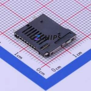 TF PUSH SD Card / Memory Card Connector SMD Connector Self-Return Type MicroSD Card (TF Card) Card Holder Without - Product Image 2