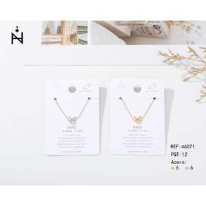 Tobillera de acero inoxidable con colgante de Aries para mujer, joyería de moda, pulsera con signo del zodiaco - Product Image 1