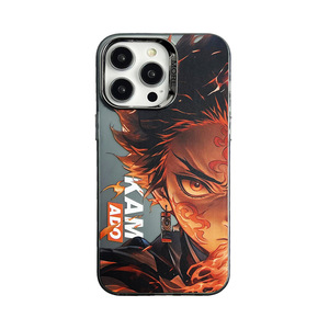 Étui <span class=keywords><strong>de</strong></span> protection électroplaqué Tanjiro pour iPhone 17 16 15 14 13 12 11 Pro Max 6 Plus 8 Plus Plus Modèles, emballé, échantillon gratuit - Product Image 2