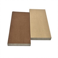 Revêtement de sol extérieur carré imperméable antidérapant en bois grainé en relief 3D, style Timbertech, matériau composite PVC