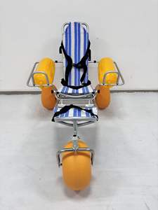 ビーチ車椅子全地形鋼防水水陸両用デザイン電気CE認証100KGS容量24インチ後輪毎日使用 - Product Image 4