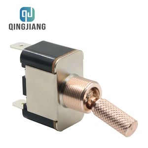 Customized Golden Brass Toggle <strong>Switch</strong> 125~250V <strong>2</strong>-Pin Metal Wall Light <strong>Switch</strong> For Home Bar Hotel Car &amp; Machine - Product Image 6
