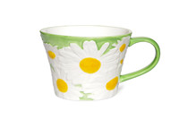 Tasse à thé en céramique YG de fabrication chinoise, design britannique, artisanale, peinte à la main, motif floral en relief, tasse à café, tasse de petit-déjeuner