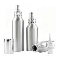 Flacon pulvérisateur de parfum en aluminium personnalisé 30ml 60ml, flacon de parfum en aluminium avec pompe en aluminium, flacon cosmétique en aluminium