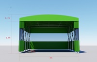 Auvent de garage 4 saisons imperméable à dépliage rapide avec structure en acier et revêtement en PVC blanc pour le stockage extérieur de 2 voitures