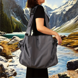 Bolsa Deportiva de Nailon para Exteriores, 30-40L, Bandolera, Plegable, con Tapete de Piso - Product Image 2