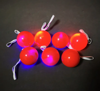 Lustige Rote Glitzer Clownsnase Spielzeug Modische Kunststoff Partyartikel für Halloween- und Silvesterfeiern mit Blinkendem Design