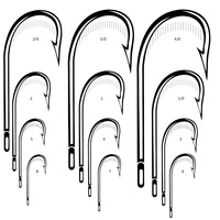 Kail Pancing Air Asin Murah OEM Pabrik Kirby Sea dengan Cincin - Umpan Baja Karbon Tinggi & Pancing Trolling untuk Ikan Bass & Pike