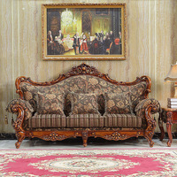 Ensemble de canapés de luxe de style turc européen, classique et moderne, blanc, pour salon de maison ancienne, avec sculptures en bois d'éléphant