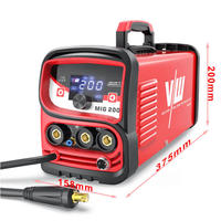 Machine à souder VECTOR MIG MMA TIG pour acier inoxydable, acier au carbone, fer, soudeuse 220V pour Stahl Werk MIG200