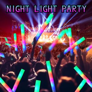 Pop LED GLOW STICK đầy màu sắc bọt ánh sáng Stick dịp lễ hội-cho năm mới phục sinh buổi hòa nhạc Sao Cổ vũ đạo cụ <span class=keywords><strong>Flash</strong></span> Stick - Product Image 5