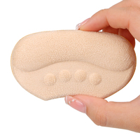 Semelles intérieures en mousse à mémoire de forme anti-chute et anti-usure pour talon et voûte plantaire, souples et confortables, pour mocassins, demi-pointure, abricot noir