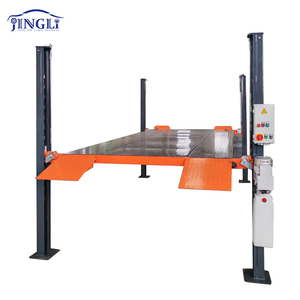 Elevador Hidráulico <span class=keywords><strong>para</strong></span> Estacionamiento de Autos de 4 Postes JINGLI con Certificación CE, Opción con Kit de Ruedas <span class=keywords><strong>para</strong></span> Fácil Movimiento en el <span class=keywords><strong>Garaje</strong></span> - Product Image 1