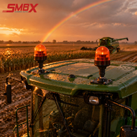 Feux de signalisation à profil bas à montage multiple, 39 LED haute intensité, lampe d'avertissement ECE R65/R10 IP66 pour tracteurs agricoles et moissonneuses-batteuses