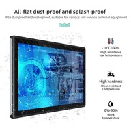 Moniteur tactile industriel étanche à 10 points, 10,1/15,6/18,5/21,5 pouces, écran TFT PC IP65 pour usage professionnel, Windows/Android