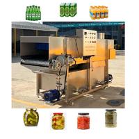 Petites boîtes de bouteilles continues commerciales Tunnel de jus de fruits Pasteurisateur Boissons Boissons Pasteurisation Machine de stérilisation