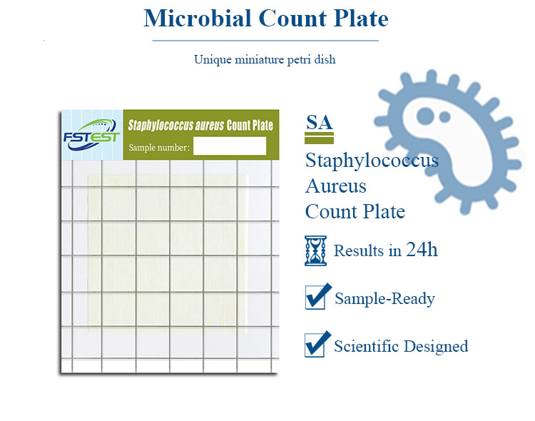 FSTest Pathogens Express Confirm Lab Supplies Staphylococcus Aureus Count Plate