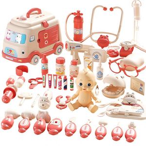 Ensemble de jeu de rôle Docteur pour enfants en plastique, petit kit avec stéthoscope, jouet de simulation de brossage des dents, pour visites chez le <span class=keywords><strong>médecin</strong></span> - Product Image 2