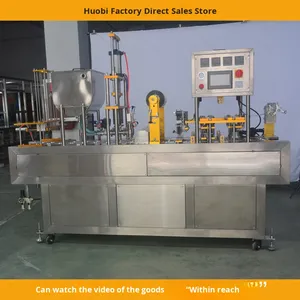 เครื่องปิดผนึกบรรจุพุดดิ้งนมถั่วเหลืองโจ๊กแปดอย่างอัตโนมัติเครื่องปิดผนึกสำหรับเบียร์น้ำผึ้งเป็ด - Product Image 6