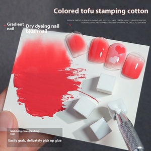 แปรงฟองน้ำขนาดเล็กสำหรับทำเล็บแบบไล่สี หัวแปรงทรงสี่เหลี่ยม ใช้สำหรับเกลี่ยสีบลัชออน แต่งเล็บ ทำเล็บมือแบบไล่เฉดสี ใช้ในร้านทำเล็บ สำหรับเกลี่ยสี ทาสี และขัดเงา - Product Image 2