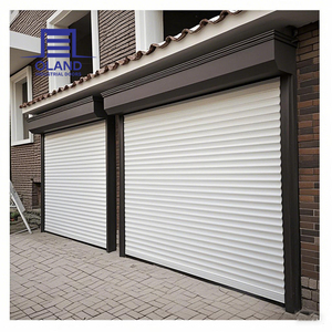 <span class=keywords><strong>Porte</strong></span> à enroulement motorisée automatique en aluminium, résistante aux ouragans, isolée et coupe-vent, pour usage intensif - Product Image 1