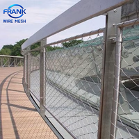 Treillis métallique en acier inoxydable 316 pour mur végétal, balustrade, volière de zoo, sécurité, câble flexible tissé, garde-corps d'escalier, écran tissé