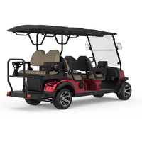 Mini-bus électrique tout-terrain de qualité supérieure pour le tourisme, 6 places, voiturette de golf électrique pour stations de ski et de golf