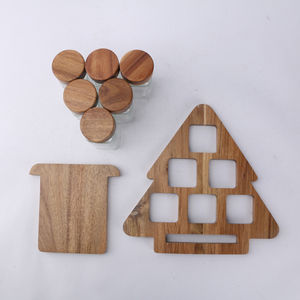 Étagère de rangement multicouche en bambou sur mesure en forme de maison pour bouteilles d'épices de cuisine - Product Image 5